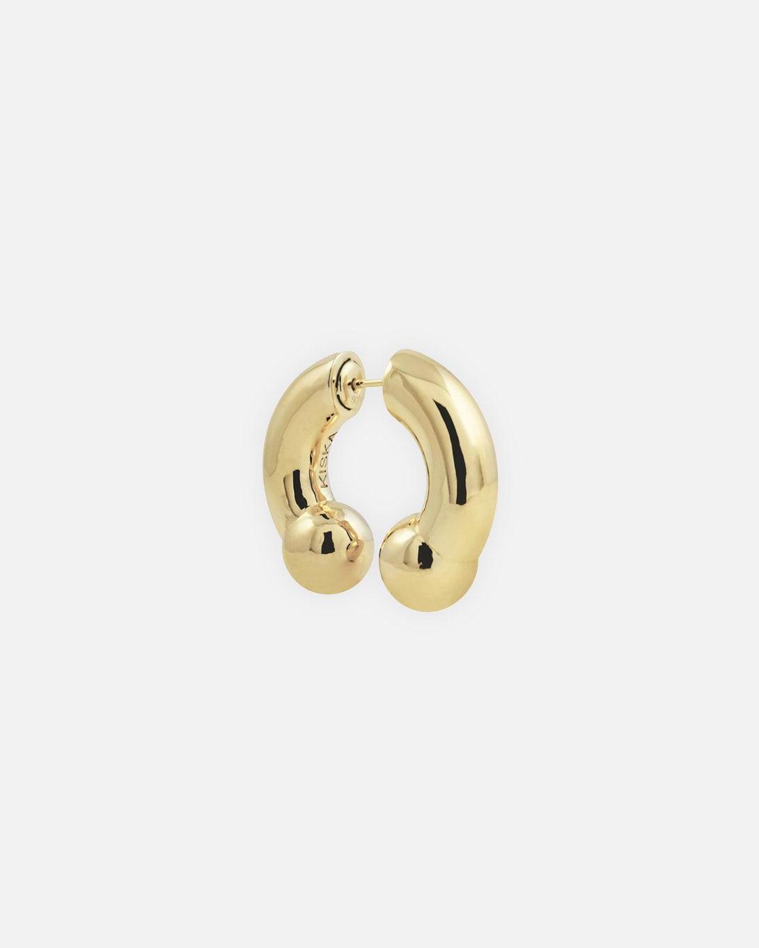 Prince Albert Earring in Gold - Kiska Lab - Elevastor