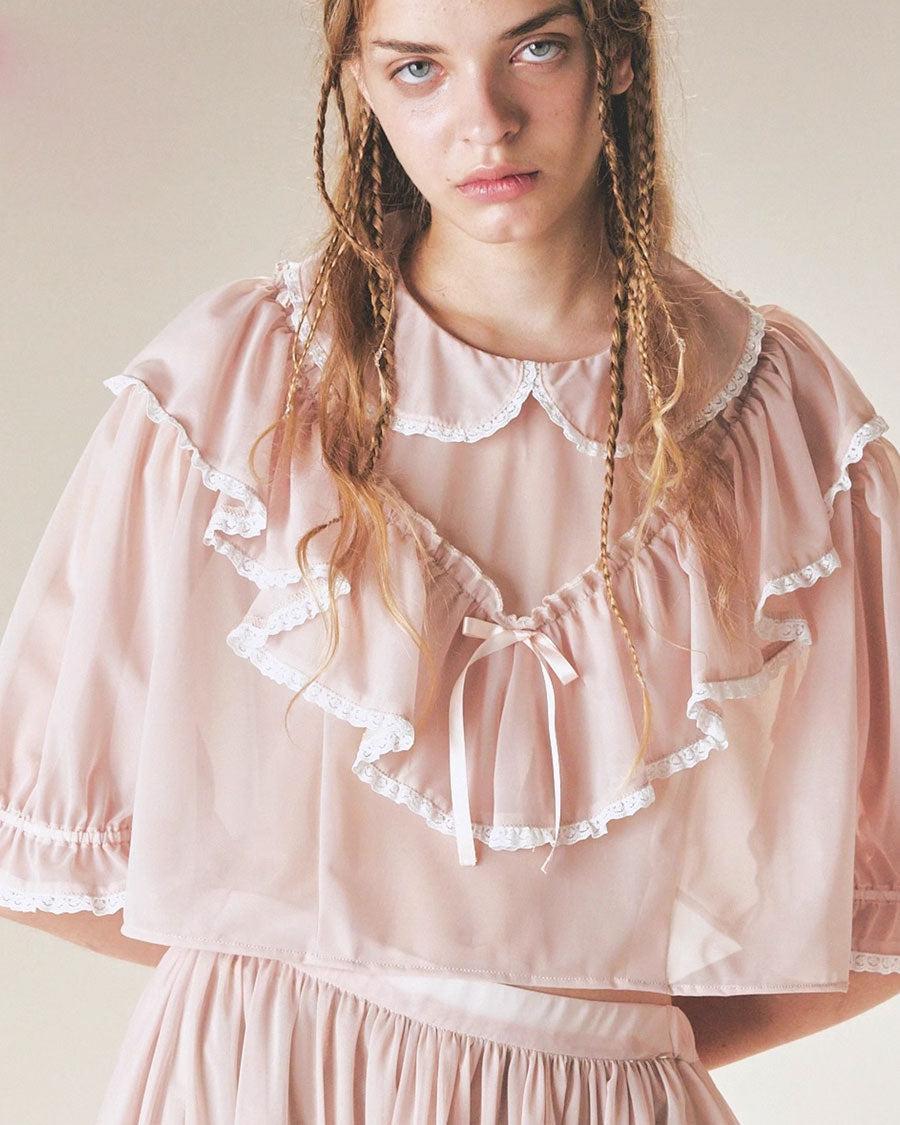 Short Lace Blouse - Jenny Fax - Elevastor