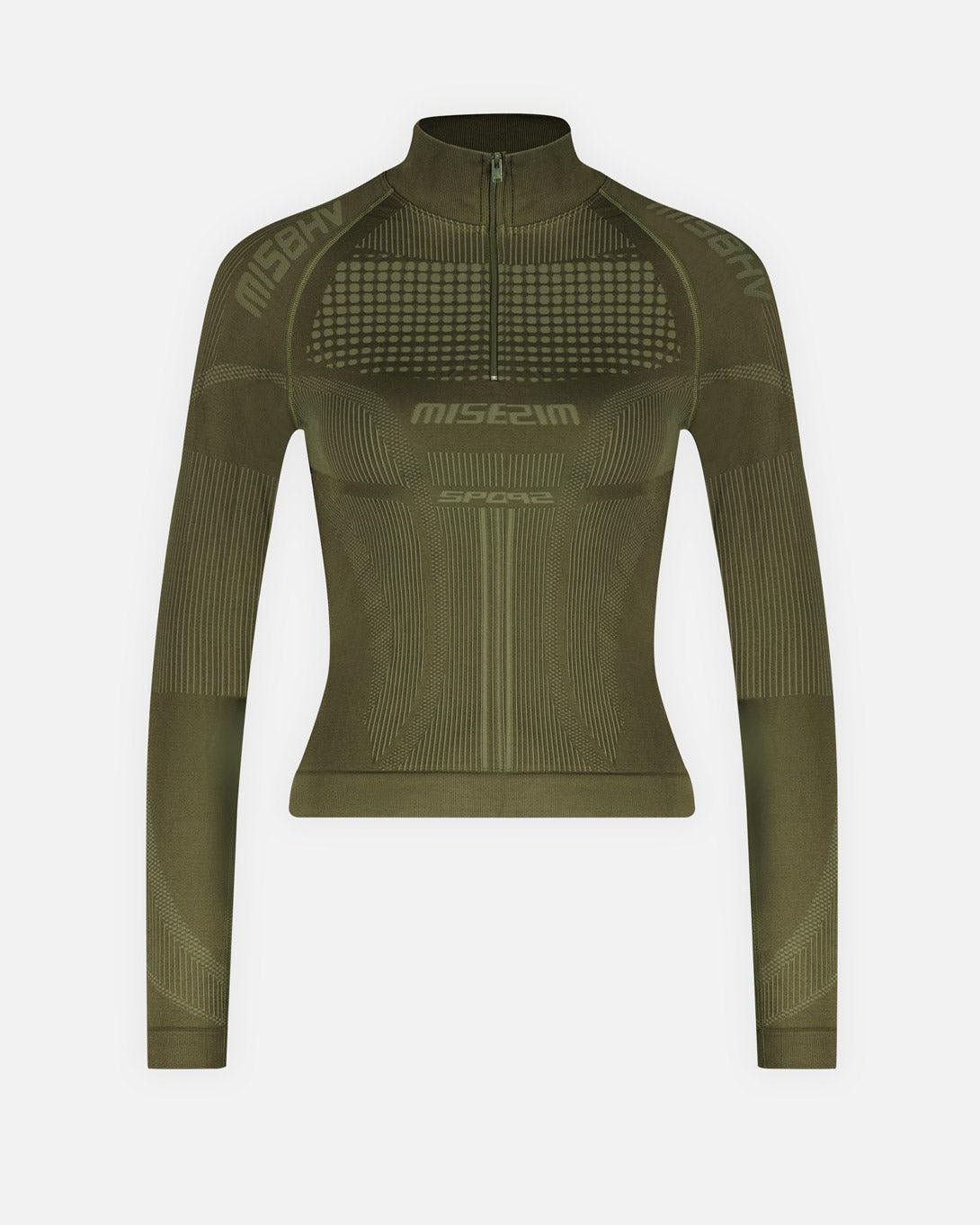 Women's Sport Europa Quarter - Zip in Olive - MISBHV - Elevastor